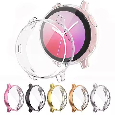 Case For Samsung Galaxy Watch Active 2 44mm 40mm TPU All-Around Bumper Screen Protector For Samsung 