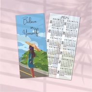 CALENDAR 2025/KALENDAR 2025 BOOKMARK / DOORGIFT / FREEGIFT / STUDENT / TEACHER