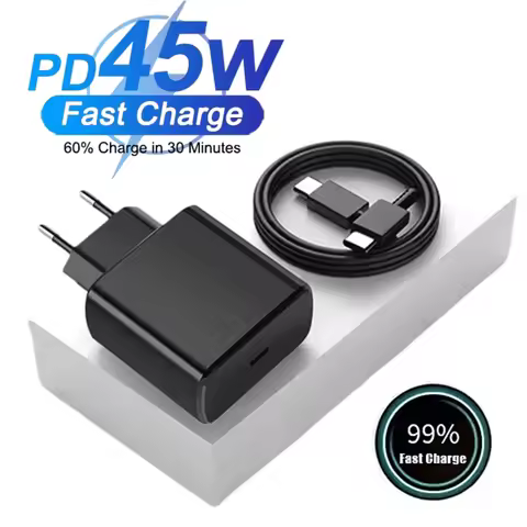 45W 5A USB C PD Fast Charging Cable For Samsung S20 S21 FE S22 S23 S24 Ultra Note20 A33 A34 A53 Type