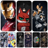 Case For oneplus 6 Case Phone Cover Protective Soft Silicone Black Tpu Cool sports car cute cats