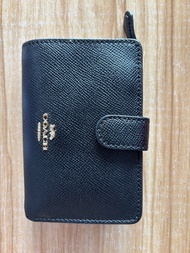 Coach 黑色短款錢包