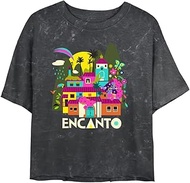 Encanto Gold Women's Bombard Wash Short Sleeve Crop Tee