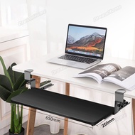 ที่วางคีย์บอร์ด ยาว65cm ไม่ต้องเจาะโต๊ะ เสียงเงียบ การจัดเก็บรางได้ง่าย แข็งแรง สวยงาม ถาดวางคีย์บอร