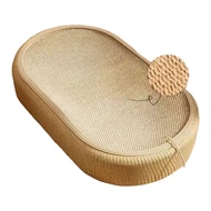 Feline scratching surface bed larger large sturdy cardboard non-shedding cat bed indoor lounging & s