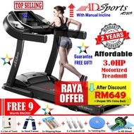3.0HP ADSports AD509 Home Exercise Gym Fitness Electric Motorized Treadmill Mesin Lari Treadmill