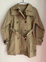 Long Sleeves Short Trench Coat in Camel 駝色長袖短款風衣