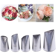 Rose Petal Shape Piping Nozzle Set - #101 #102 #103 #104 Icing Tips, EsRose Petal Shape Piping Nozzl