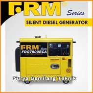 Genset Silent Diesel Generator 5000Watt Firman Fdg7800Eca Mesin Genset