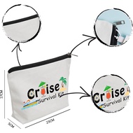 WZJHCL Cruise Survival Kit Cruise Travel Case Pouch Bag Cruise Trip Travel Storage Organizer Bag Cru
