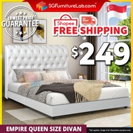 【Ready Stock, Deliver from JB】𝐒𝐆𝐅𝐔𝐑𝐍𝐈𝐓𝐔𝐑𝐄𝐋𝐀𝐁™:EMPIRE Queen Size Divan Queen Bed Frame Katil Queen Bedding Furniture