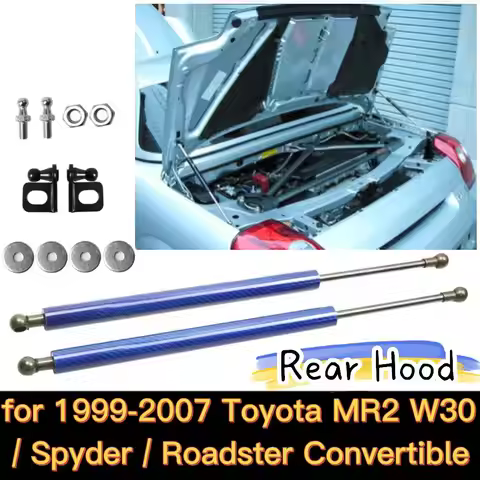 Rear Hood Bonnet Lift Supports for 1999-2007 Toyota MR-S MR2 Spyder Roadster ZZW30 Coupe Gas Struts 