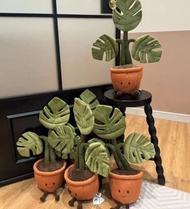 💎英國 jellycat 龜背竹盆栽系列毛絨玩具龜背竹盆栽綠植家居擺件財運大竹子公仔
