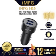 IMFG I-B5 Car Charger 2 Port USB Adapter Car Charger 15 WATT