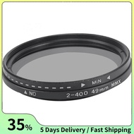 ND2-400 Neutral Density Fader Variable ND Filter Adjustable 49mm Filter for  for   Camera Lens