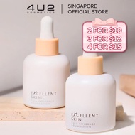 [4U2] 🇸🇬 Excellent Skin Foundation 💡No Filter Needed 💧Full Coverage | Breathable Matte | 3 Natural S
