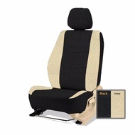 Sarung Jok Mobil Innova tahun 2005 sd 2014 - Ivory & Black (Oscar)