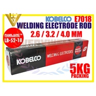 VERYWELD LB52-18 Kobelco Ubat Welding Electrode Rod 7018 X 5kg (2.6/3.2/4.0MM)