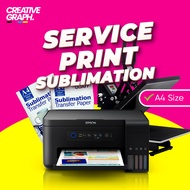 Service Print Sublimation Paper | Size A4