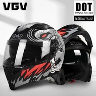 หมวกกันน็อค VGV แบบครอบหัวเต็ม รุ่นใหม่ปี 2026 สำหรับผู้ชายและผู้หญิง หมวกกันน็อคจักรยานยนต์แบบแยกชิ