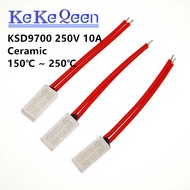 FUSE 1PCS KSD9700 250V 10A 150C 160C 170C 180C 190C 200C 210C 220C 230C 240C 250 Degree Normally Clo