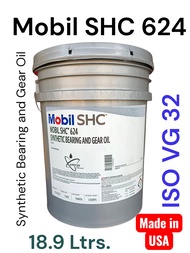 Mobil SHC™ 624 ISO VG32 /1839Ltrs.(5 US.G) Synthetic Bearing and Gear Oil เกรดน้ำมันเกียร์อุตสาหกรรม