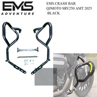 QJMOTOR SRV250 AMT EMS Adventure Crash Bar Guard Motorcycle 2025yrs Black GOOD GOOD QUALITY