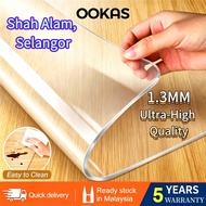 OOKAS 1.3 MM Transparent PVC Table Mat Clear Oilproof Easy To Clean Anti-Slip Scratchproof Pad Alas 