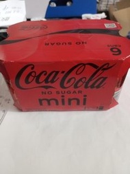 無糖可口可樂汽水迷你罐裝200ML x6罐