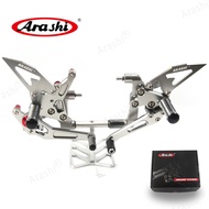 Arashi For DUCATI 899 Panigale 2014 2015 CNC Rider Adjustable Footrest Foot Pegs Rearset 1199 2012 2