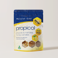 Natural Life - 蜂膠及麥蘆卡蜂蜜潤喉糖 40粒 [澳洲製造] [原廠行貨]（參考有效期：03/2028*)