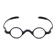 + 100ถึง + 350แว่นตาอ่านหนังสือกันแสงสีฟ้าอ่อนยืดหยุ่นได้สำหรับผู้ชายและผู้หญิง TR90แว่นตากรอบทรงกลมแว่นสายตายาวแฟชั่นน้ำหนักเบา