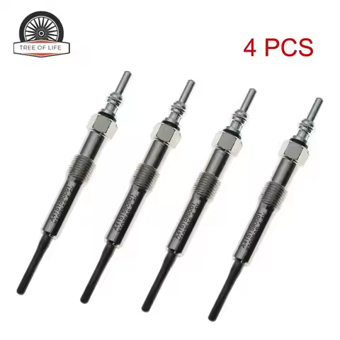 4 PCS Glow Plugs 4.4V For NISSAN CUBE JUKE MICRA V NOTE NV200 PULSAR QASHQAI Renault Captur Clio III