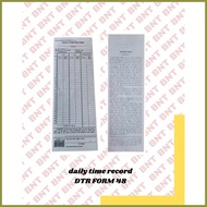 ◿ ◭ ☬ DTR DAILY TIME RECORD DTR FORM 48 100SHEETS PER PACK