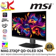 MSI 26.5" MAG 273QP QD-OLED X24 WQHD (2560X1440 @240HZ) LCD GAMING MONITOR (0.03MS, INPUT: HDMI + DP