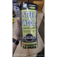 Super Fine Steel Wool / Lana Black 16 Pads 0000 (Hitech Brand)