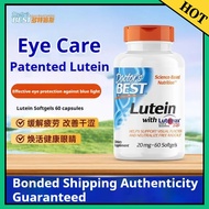 【EXP:2028】Doctor's Best Lutein 20mg 60 Softgels Eye Health Blue Light Filter Dry Eyes Fatigue Vision
