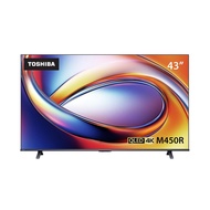 [จัดส่งพร้อมเชื่อมต่อสัญญาณ]TOSHIBA ทีวีคิวแอลอีดี 43 นิ้ว (4K QLED VIDAA) 43M450RP จัดส่งโดย HomePr