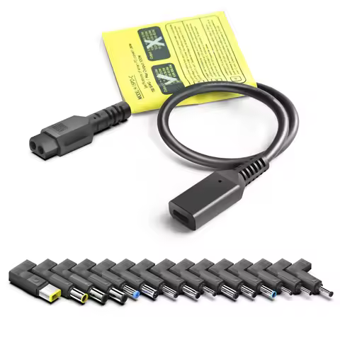 Type-C PD Power Adapter Transfer to DC Laptop for Lenovo Huawei Dell HP Xiaomi Asus Lure Fast Charge