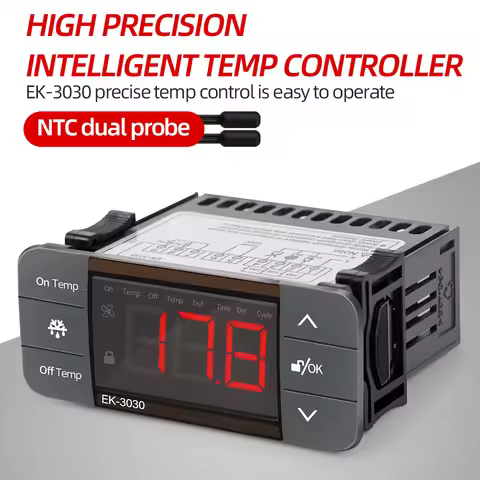 Digital Temperature Controller EK-3010/EK-3020/EK-3030 220V Thermostat Heating Refrigeration Defrost