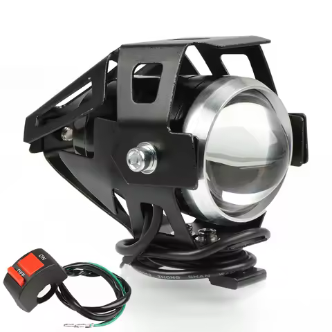 2PCS 125W Motorcycle Headlight Motorbike Spotlight U5 For YAMAHA FZR1000 FZR 1000 FJ1200 FJ 1200 V-M