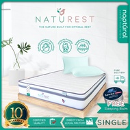 ( Free Delivery ) Naptural - NatuRest ( Single Mattress / Tilam )(9 Inch) Direct From Factory ( 10 YEARS WARRANTY )