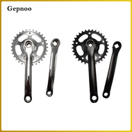 Gepnoo Mountain Bike Crank Arm Set,Bicycle Crankset Crank Replacement Part 165mm Chainwheel,Square T