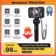 MRCARTOOL N100/N160 5inch screen 6.25mm Lens 210° Endoscope 1080P HD Camera Car Repair Tool IP67 Bor