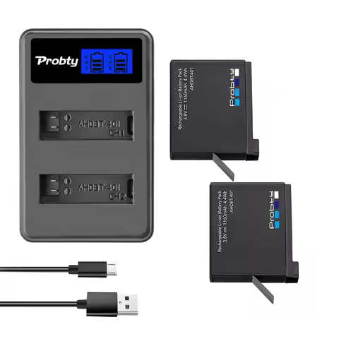 For GoPro Hero 4 Hero4 battery / Charger for go pro AHDBT-401 HERO4 Black Silver Action Camera Acces