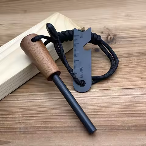 Wilderness Survival Fire Starter Magnesium Rod, Portable Emergency Fire Starter Kit, Fire Starter To