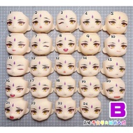 [ ] Yuanshen Merchandise GSC Nendoroid Water Sticker Face OB11 Replacement Face OB11 Red