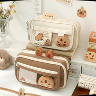 Kapibara Capybara Pencil Pouch, Stationery Set, Shinchan Crayon Pencil Case, Aesthetic Pencil Holder