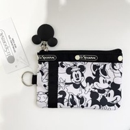 Mickey x lesportsac 卡通可愛零錢包卡套 袋 硬幣包鑰匙包包郵