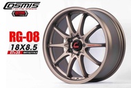 ล้อแม็กใหม่ - ขอบ18 - COSMIS รุ่น RG-08 - 3สี - ขอบ18 x 8.5 x 5รู1112/114.3 ET35 - ส่งฟรี Kerry Express - กรุณาสอบถามสต็อกก่อนกดสั่งซื้อ