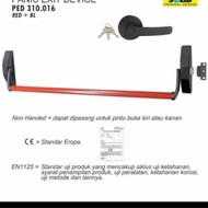 TERBARU BAR HANDLE PANIC EXIT DEVICE SOLID PED 310+016 RED+ BLACK